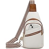 GAEKEAO Crossbody Sling Bag for Women, Leather Crossbody Bags Fanny Packs for Women, Travel Cross Body Bag Chest Bag Womens Crossbody Purse