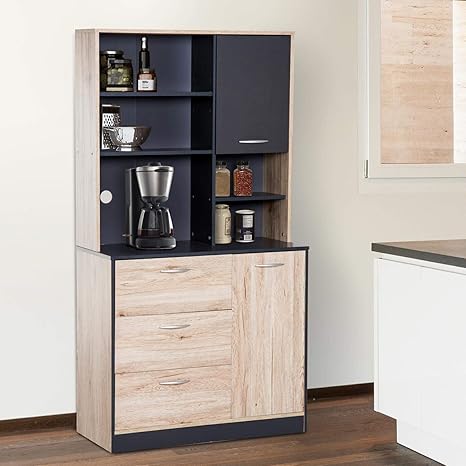 Generic Cup Shelves Drawers Nding K Unit Cupboard Lves Amazon Co