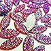 11x23mm Crystal Clear Red Rhinestones Flat Back Sew On Resin Horse Eye Gems Fancy Strass Stones For Clothing Dress Craft 60PCS 2 Holes