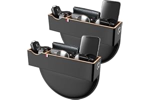 Car Seat Gap Filler Organizer, Car Organizer Front Seat with Usb Hole Pu Leather Car Organizers and Storage Box for Holding P