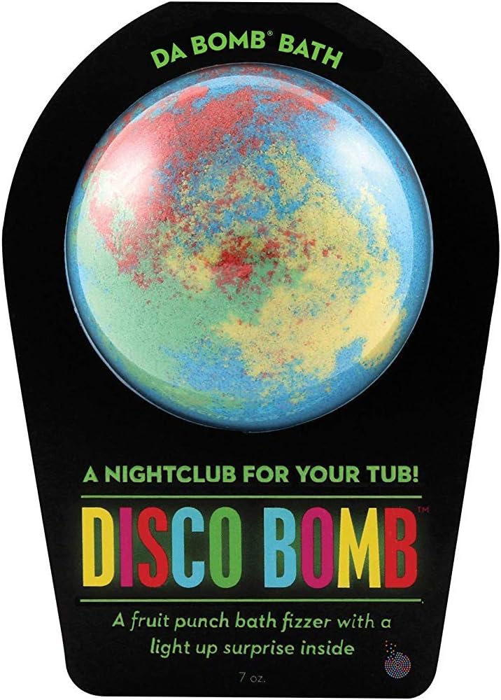 DA BOMBBath Disco Bath Bomb - Fruit Punch Fragrance - 7oz - Made in USA