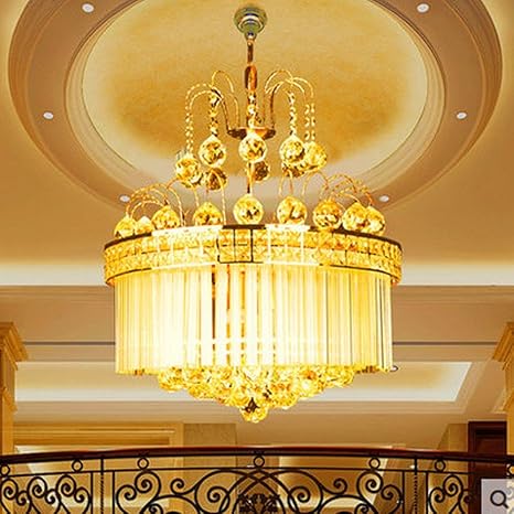 vidrio dorado lampara colgante moderno