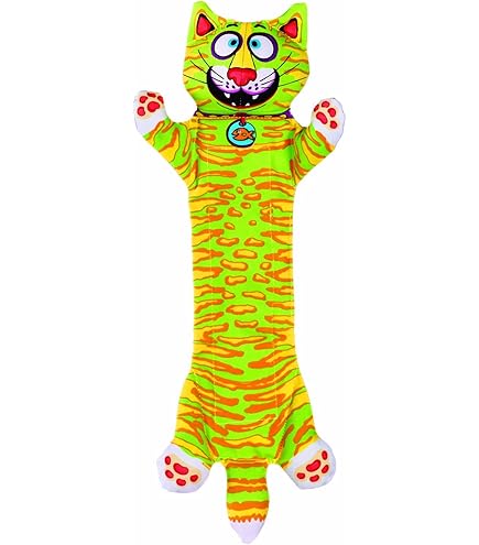Pet Supplies : Fat Cat Multicolored Assorted Styles Canvas Squeak