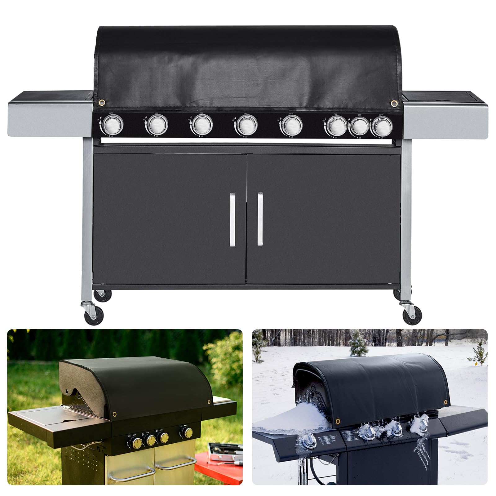 FLASLD Grill Insulation Blanket for Winter Cooking, 30x40 inch Thermal Smoker Cover Heat Shield for Stove, Refrigerator and Cabinet Insulation, Carbon Felt Blanket for Traeger Grill