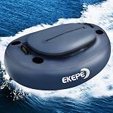 EKEPE Inflatable Kayak Floating Cooler, 40 QT - River Cooler Float with Tow Rope for Kayaking &amp; Boating, Heavy Duty PVC Dry Storage Vessel Built in Four Cup Holder for Outdoor Enthusiasts