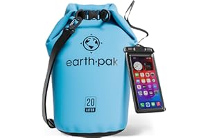 Earth Pak -Waterproof Dry Bag - Roll Top Dry Compression Sack Keeps Gear Dry for Kayaking, Beach, Rafting, Boating, Hiking, C