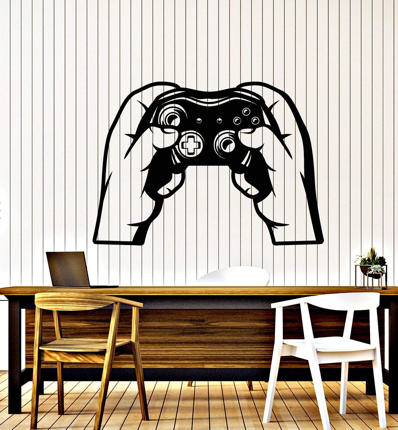 Vinyl Wall Decal Computer Game Joystick Gamer Playroom