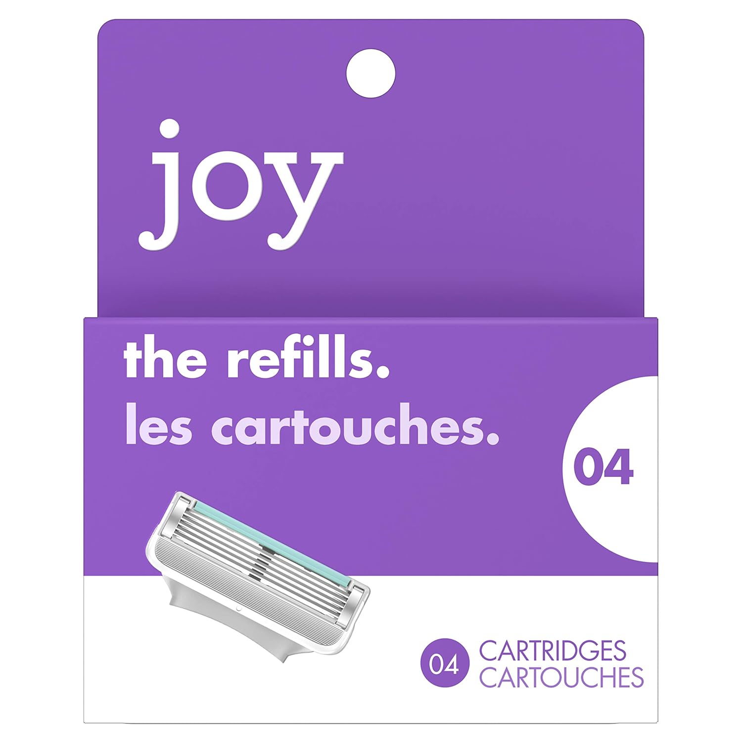 Joy The Refills 4 Pack, 5 Blade Refill Cartridges