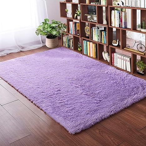 purple nursery rug