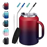 VICKNIY 50oz Tumbler w/Lid and Straw