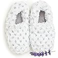 warmies Microwaveable House Slippers for Women - Plush, Soft & Fuzzy Indoor Slippers with Backs & Non-Slip Memory Foam Soles - Cozy Warm Ladies Slipper