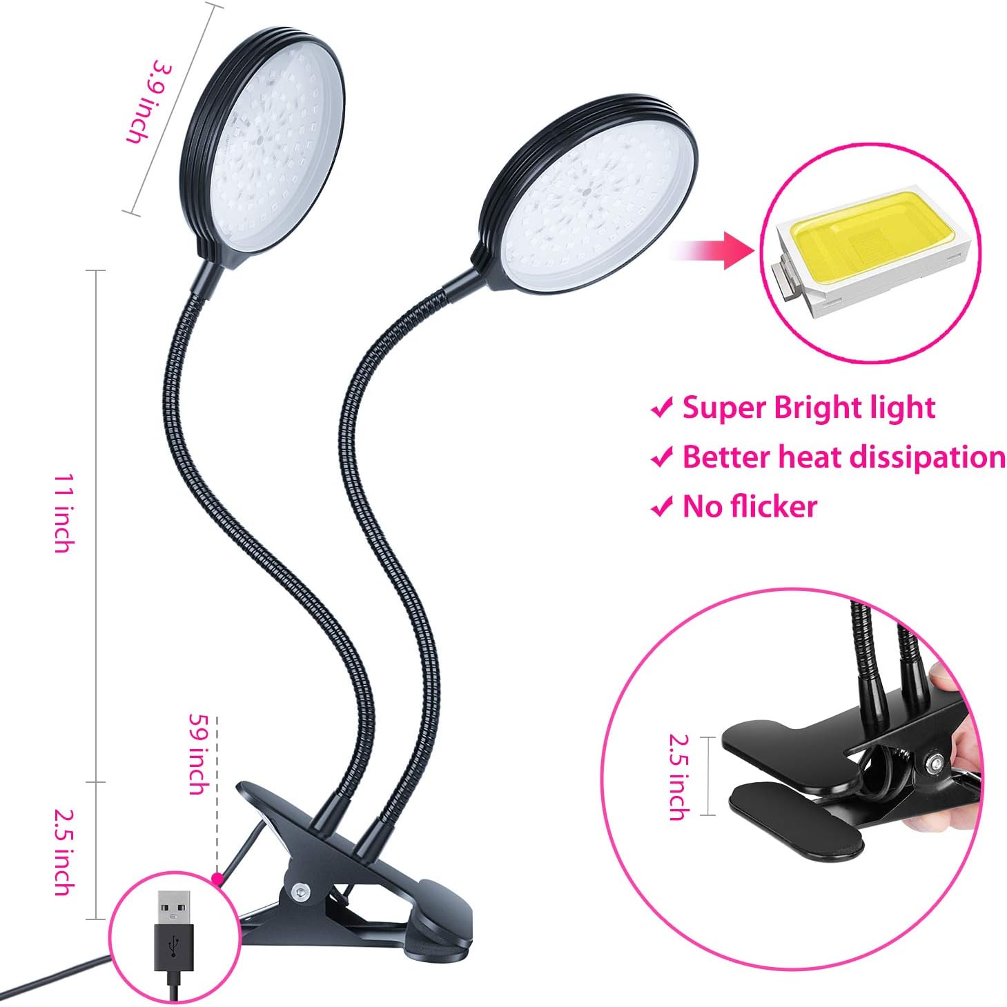 9 modos de luz ajustable ip66