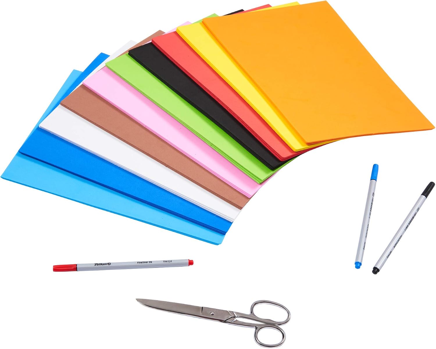 perfect ideaz 27 Sheets of A4 Coloured Foam Rubber, Foam Sheets in 9, 2 mm Thick, Colourful Foam Rubber - Image 5