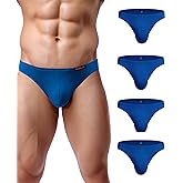 Avidlove Mens Bikini Underwear Low Rise Briefs Microfiber Underpants 4 Pack
