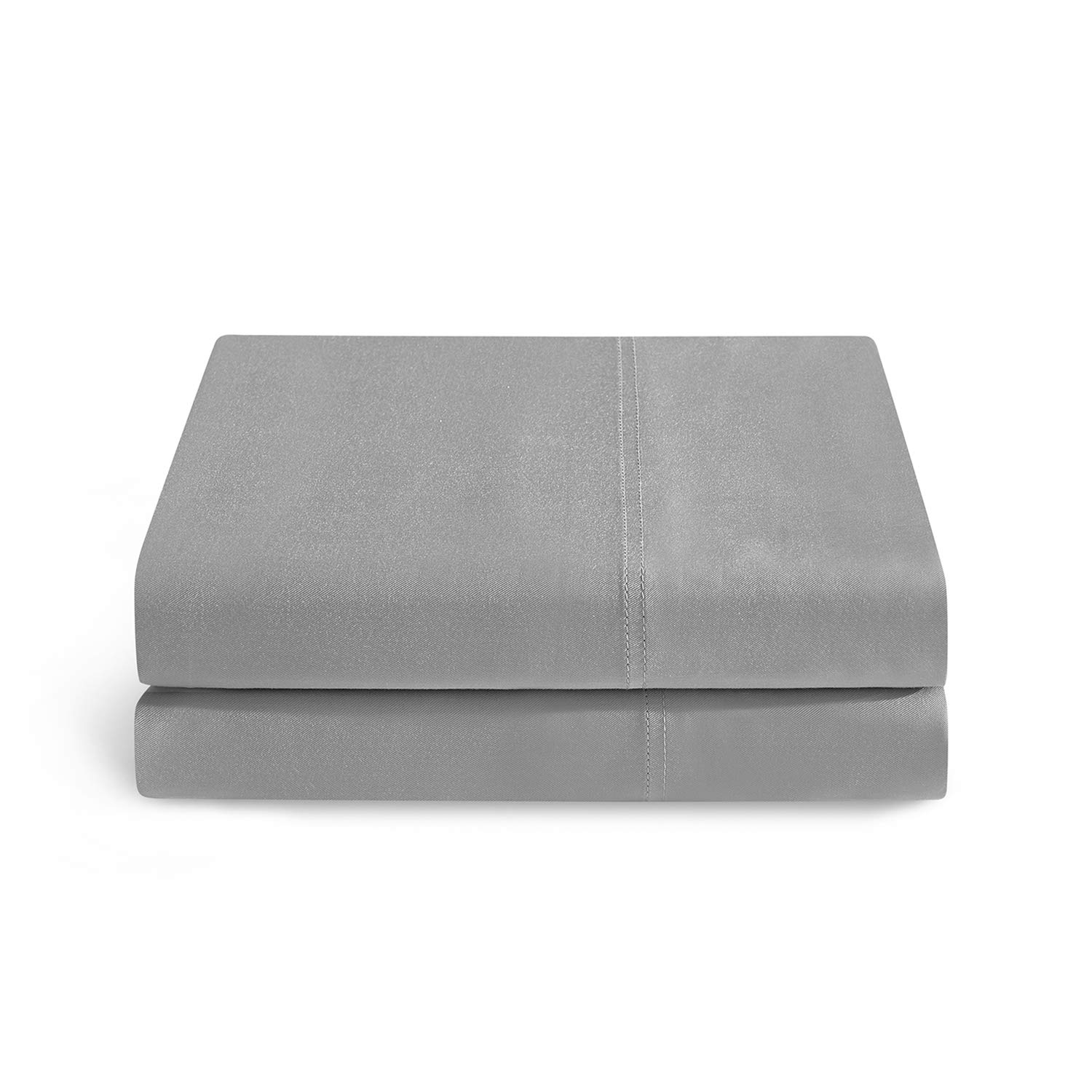 YnM 100 Percent Bamboo Pillowcase 2 Pack, King XL (50cmx100cm), Dark Grey