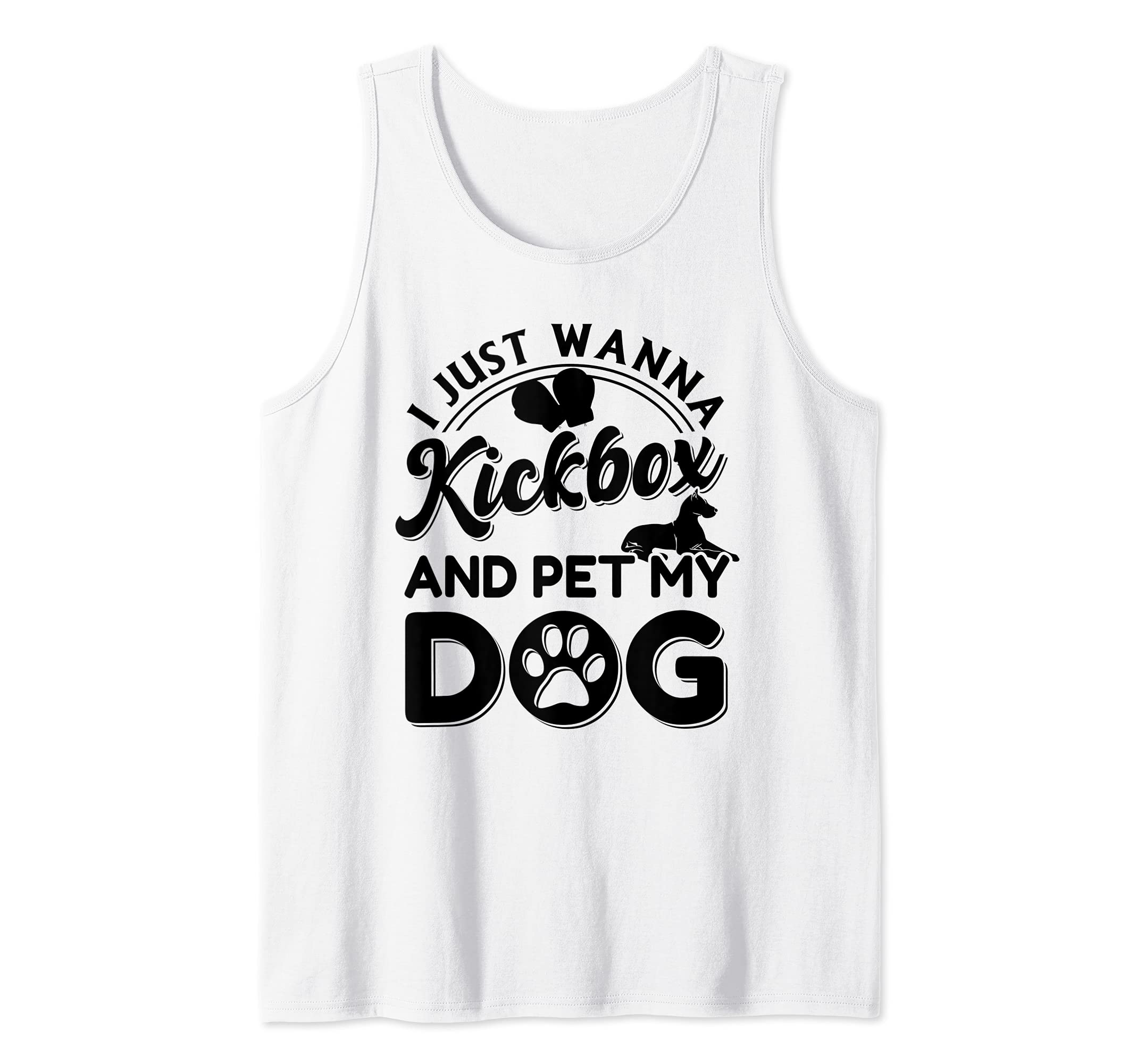 Kickbox & Pet Dog Funny Boxing Tank Top