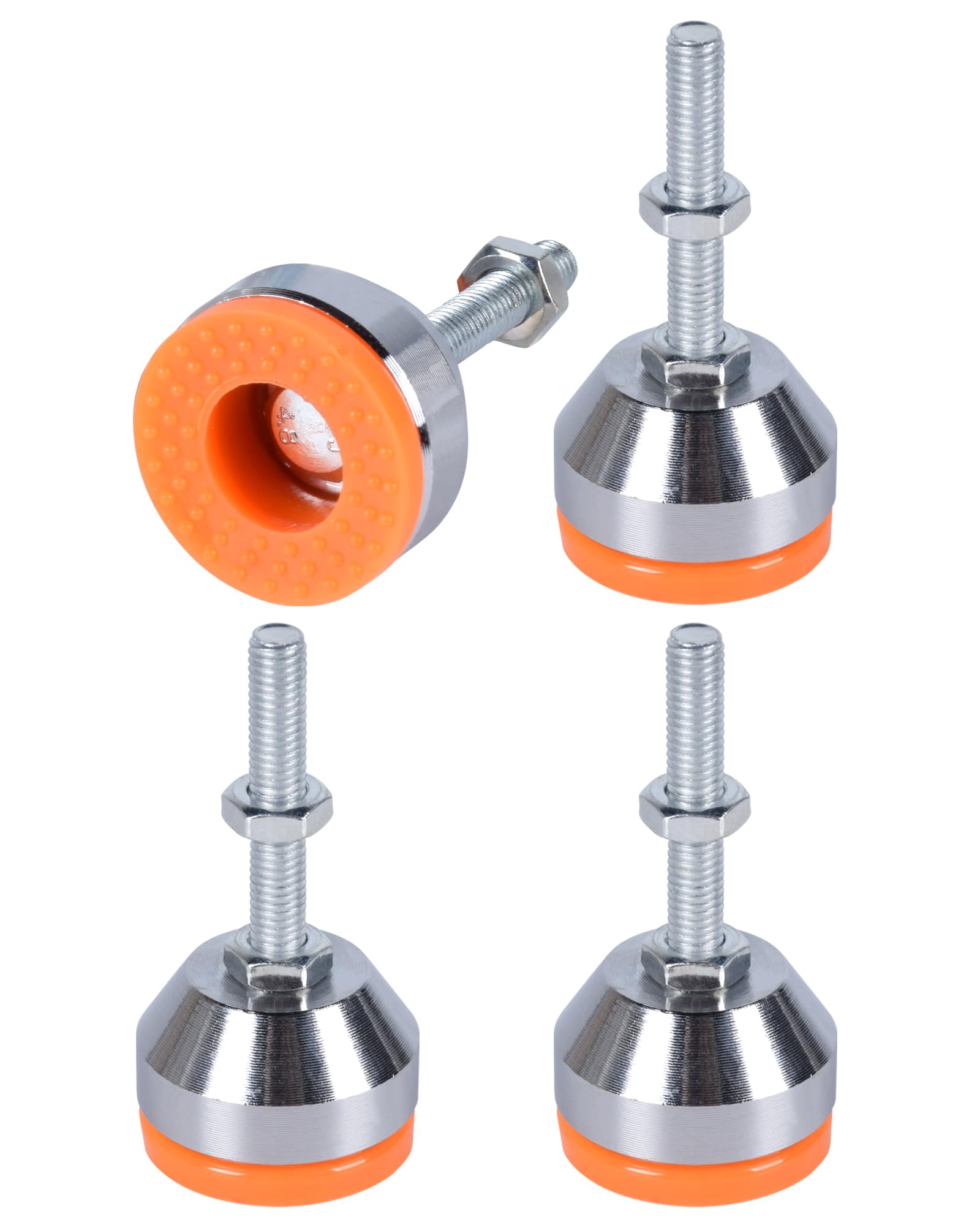 Tycoonest 4 PCS M8xThread 50xBase 40 Leveling Feet Adjustable Carbon Steel Machine Feet Heavy Duty Furniture Leveler for Furniture,Table, Cabinets, Workbench — image 1