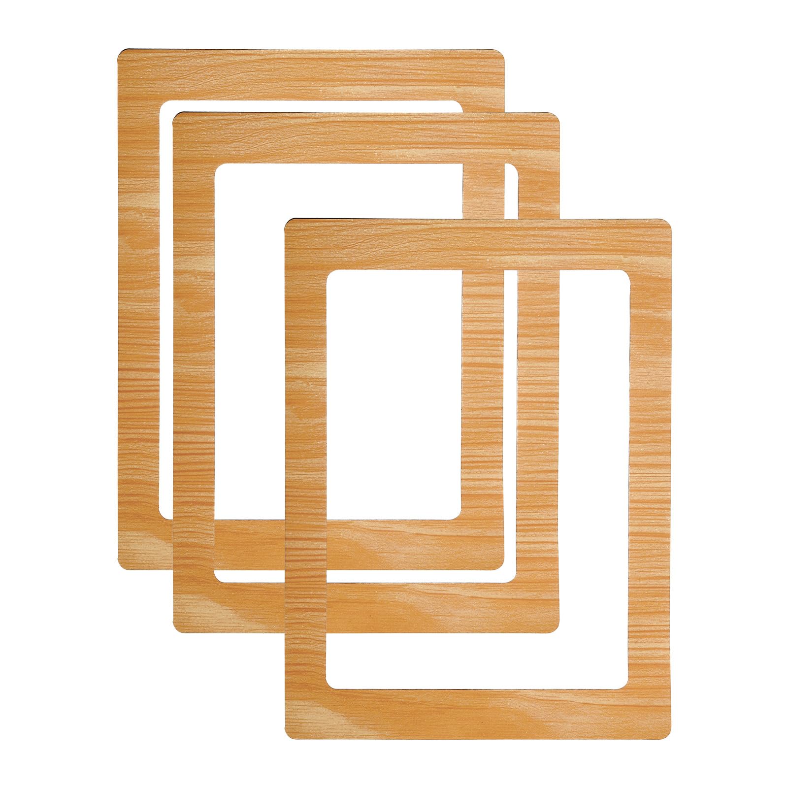 PATIKIL 5x7 Magnetic Picture Frame, 3pcs Magnetic Frame Magnetic Photo Frames Reusable for Refrigerator Metal, Bronze