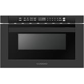 24 in. Haven Collection 1.2 cu. ft. Built-in Microwave Drawer, Matte Black | Cosmo COS-12MWDBK Touch Controls, 11 Power Levels, 1000W, Child Lock Function, Defrost Functions, Automatic Presets
