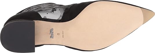 skyler ankle bootie with tea rose mesh