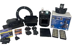 HALF OFF PONDS Savio Select 3,000 GPH Submersible Pump Pond Kit with 15' x 20' PVC Plastic Pond Liner for Water Garden & Koi Pond