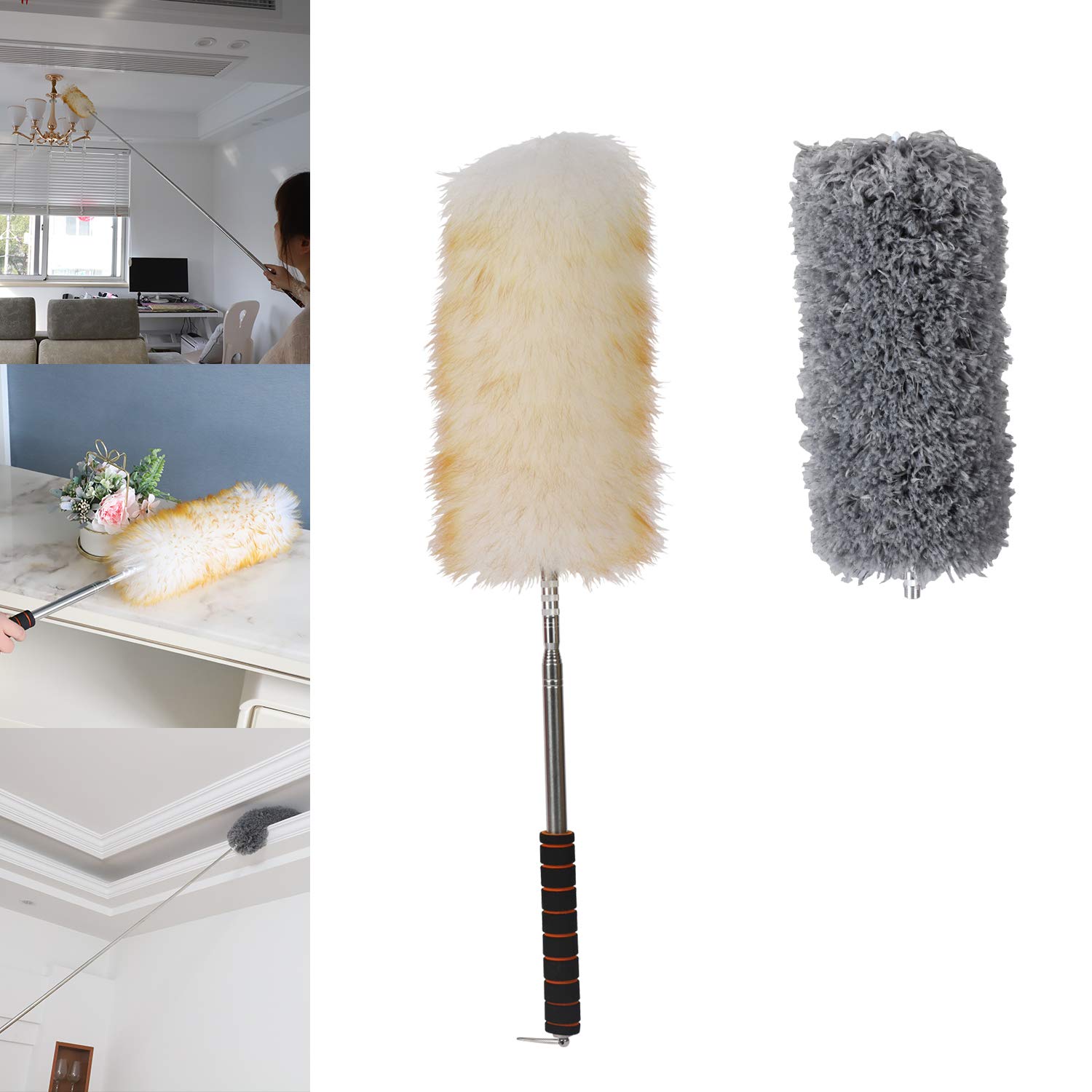 Which Is The Best Rubbermaid Commercial Lambswool Duster With Telescoping Handle