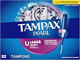 Tampax Pearl Ultra Absorbency Tampons Unscented 32 Count LeakGuard Braid view 9