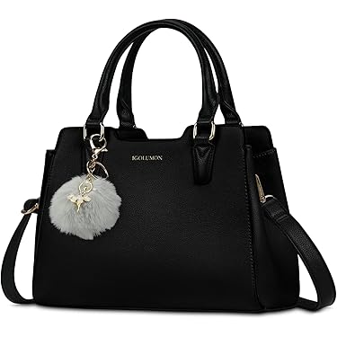 Sac Pochette Femme Britannique Bandoulière – Tote Bag Nylon Noir Rétro