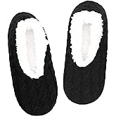 Panda Bros Slipper Socks For Women With Grippers, Fuzzy Womens Slipper Socks With Non Slip Bottoms, Cozy Warm House Slippers