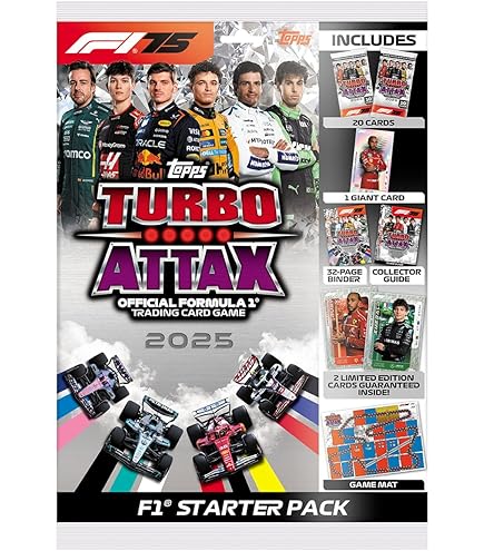 Amazon.com: Topps Turbo Attax Formula 1 2023, Trading Cards - Starter Kit :  Sports & Outdoors