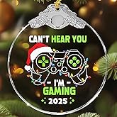 Video Game Ornaments 2025 - Gaming Christmas Ornaments for Tree - Gamer Video Game Christmas Tree Ornament,Gamer Gifts for Men - I Can't Hear You I'm Gaming 2025