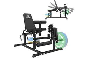 MEGASTAR Leg Extension, 3-in-1 Leg Curl Machine with Adjustable Back, 800LB Capacity Leg Workout Equipment with Leg Holder, Compact for Small Spaces, Heavy-Duty Leg Machine, AT05