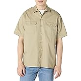 Amazon Essentials Button Up Shirt for Men, Short-Sleeve, Stain and Wrinkle-Resistant