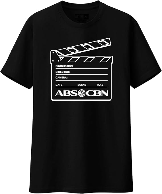TFC Store ABSCBN Clapper Design TShirt (Black, XLarge) Clothing