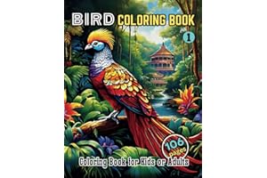BIRD COLORING BOOK 1: Feathers and Hues: Bring Birds to Life