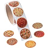 REALISTIC PHOTO PIZZA ROLL STICKERS - Stationery - 1 Piece