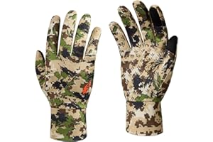 BASSDASH Winter Fleece Hunting Gloves Anti Slip Touchscreen Water Resistant Glove for Cold Weather Fishing Hiking HG09