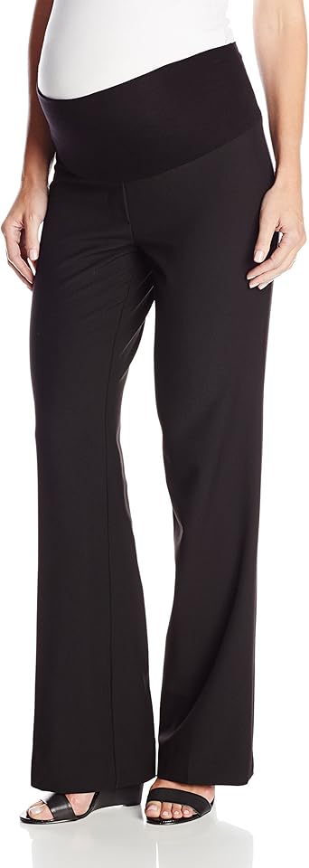 Jules Jim Women S Maternity Fitted Flare Classic Pant Black Small At Amazon Women S Clothing Store