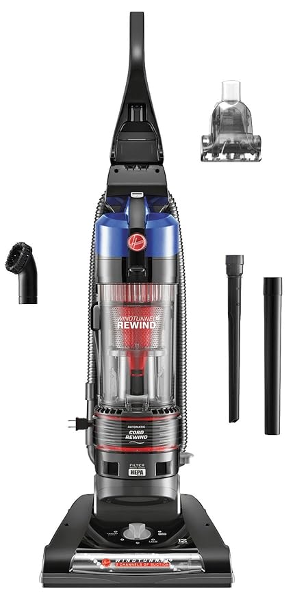 Hoover Vacuum Cleaner Windtunnel 2 Rewind Bagless Corded Upright Vacuum Uh70825 Amazon In Home Kitchen