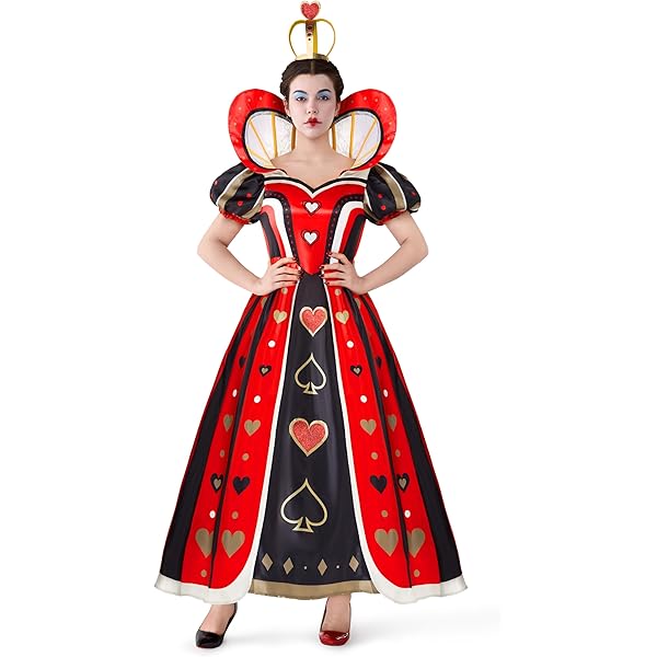 Disfraz Reina de Corazones Niña Talla XL