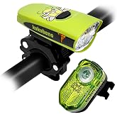 Bike Headlight and Tail Light Set, Waterproof LED Bike Lights Set | USB Rechargeable Bike Lights, 300 or 600 Lumens Bike Light Set, Bicycle Lights Front and Rear for Scooters or E-Bikes