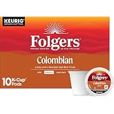 Folgers Colombian Coffee, Medium Roast, Keurig K-Cup Pods, 10 Count Box