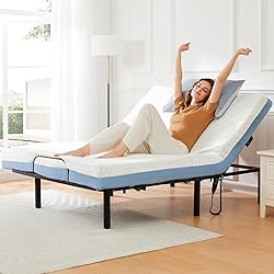Marsail Queen Adjustable Bed Base Frame with 4