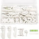 42pcs Non-Trace Picture Hooks Hard Wall Hanging Kit 17lb view 7