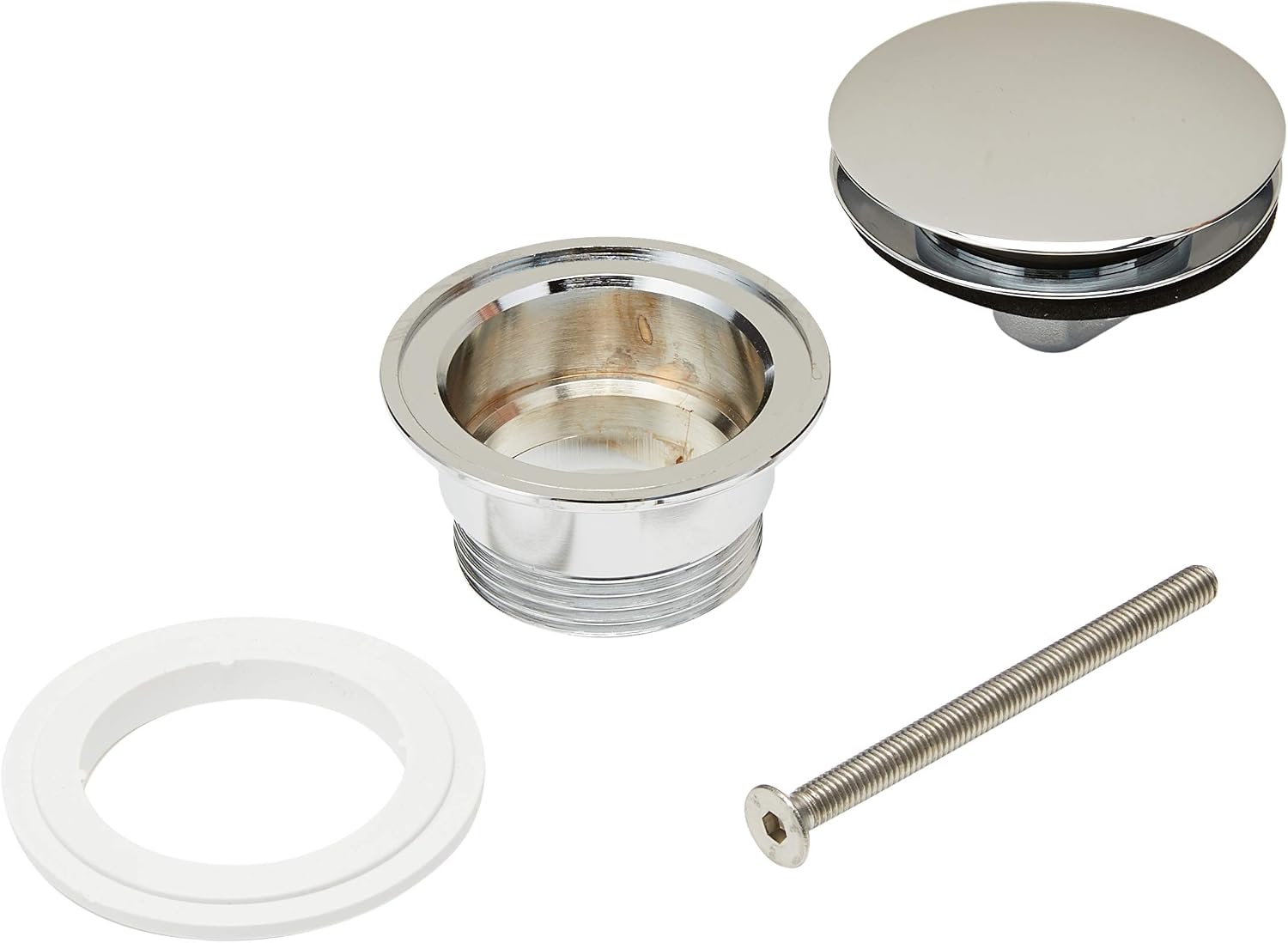Rock a505401000 Aqua Drain 1 1/4 Universal C/Stopper diameter 65 Taps Basin Drains and Bidets, Chrome - Image 3