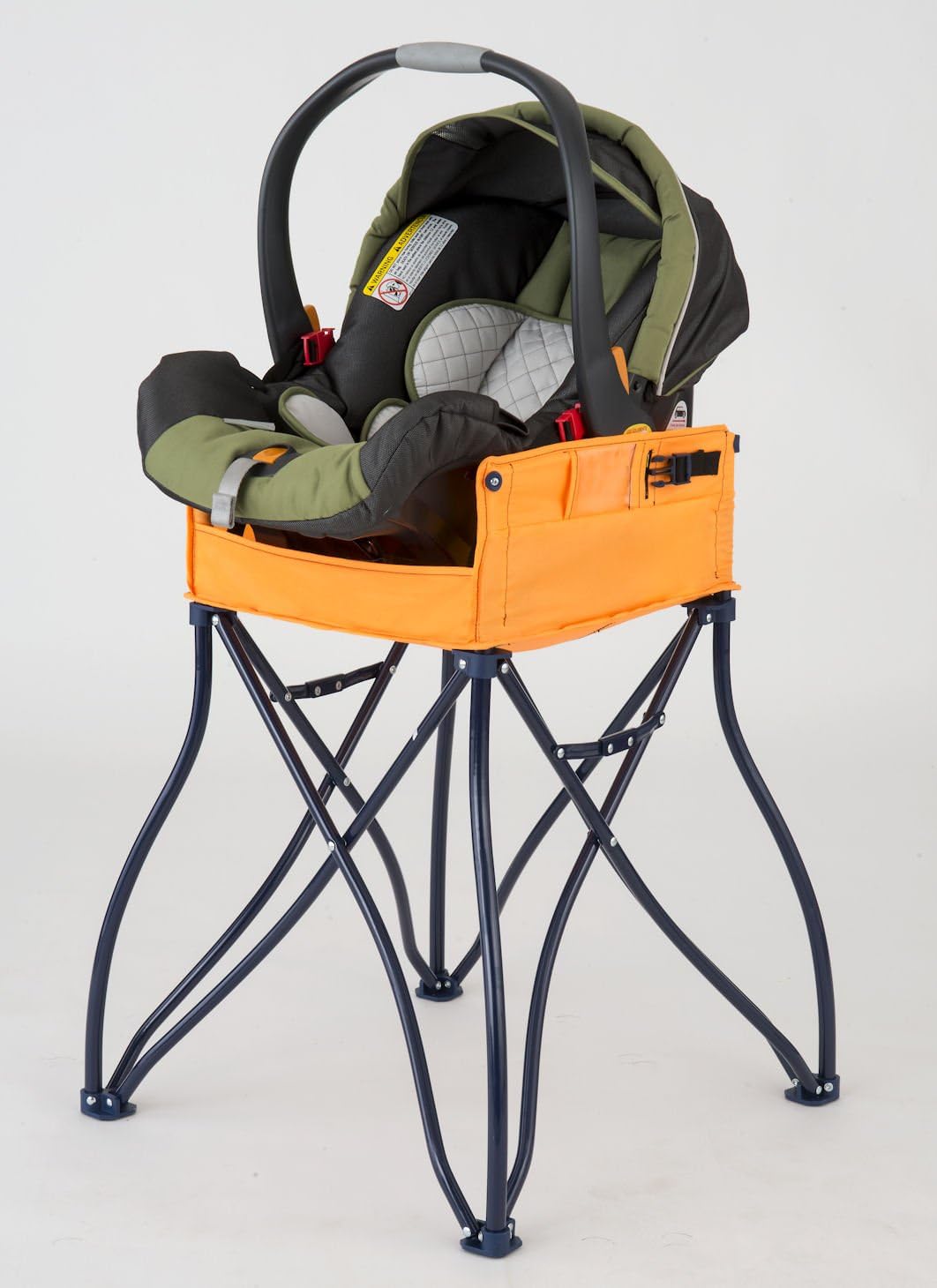 Phoenix Baby The GoTo 2-in-1 Infant Carseat Holder & Travel High Chair, Orange, One Size