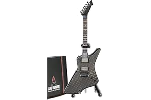FanMerch Mini Guitar Metallica Collectible James Hetfield Diamond Plate Guitar Replica