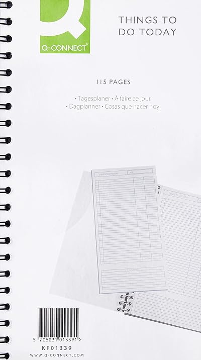 Q-Connect Things to Do Today Book 150x280mm 115 Sheets Wirebound