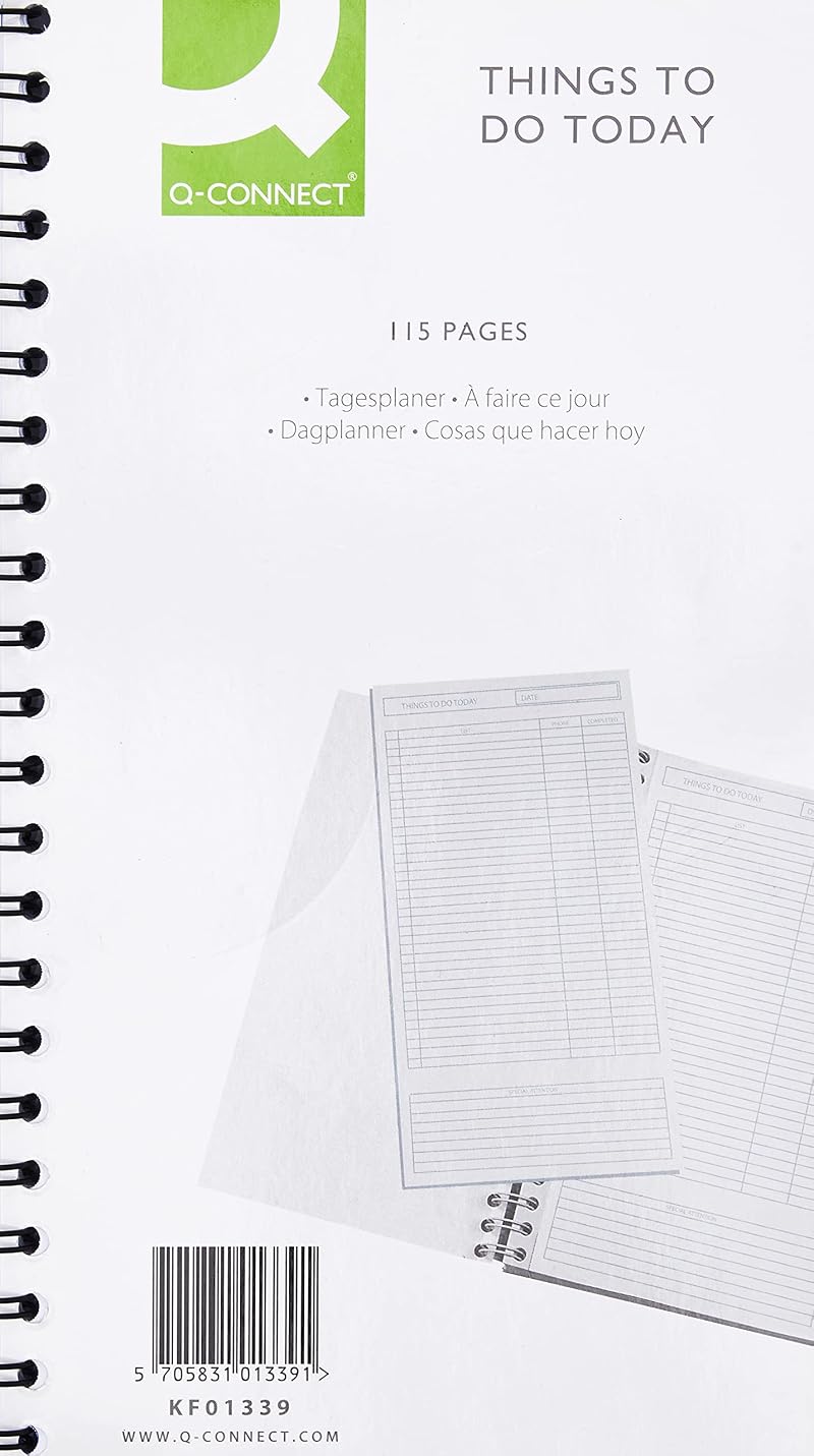 Q-Connect Things to Do Today Book 150x280mm 115 Sheets Wirebound