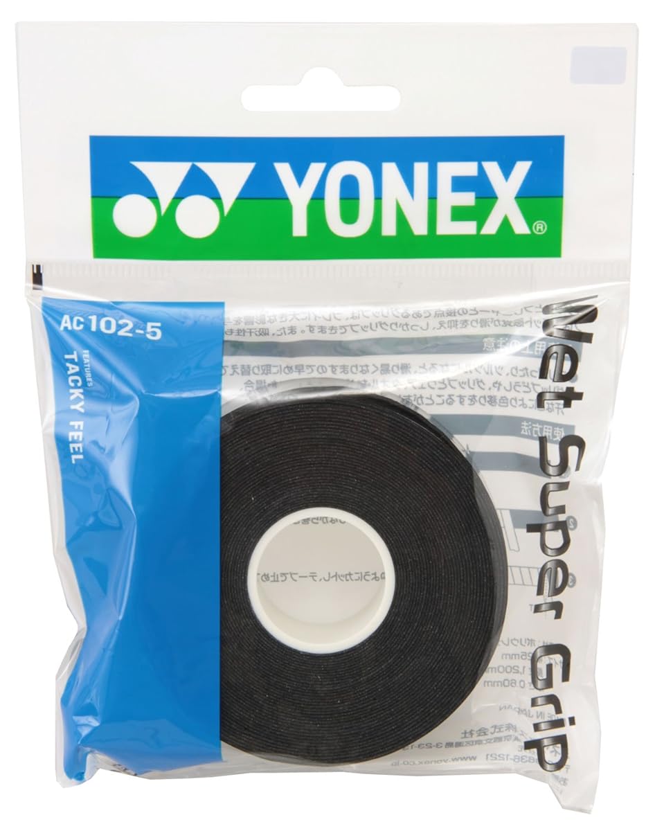 Yonex Wet Super Grip 5 rolls AC1025007 Tennis Racket Tape Black Japan 4547656130317 eBay